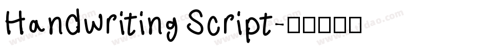 Handwriting Script字体转换